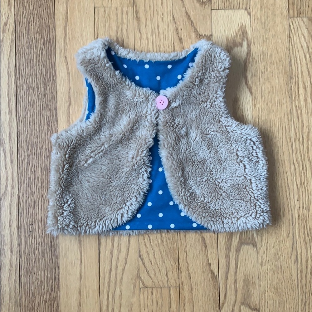 Baby Boden reversible faux fur vest